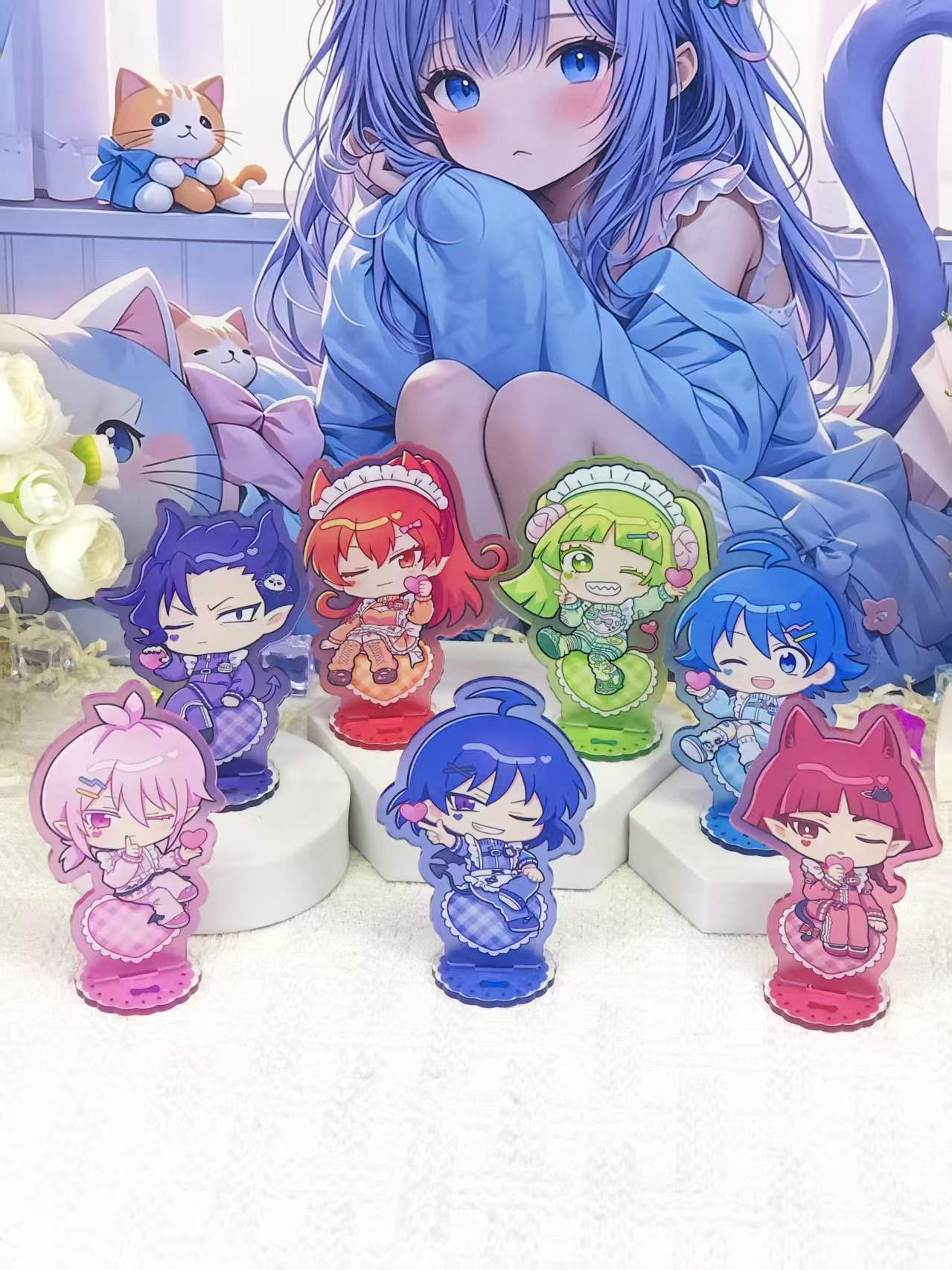 Anime Merchandise Collection - Ensemble de figurines en acrylique Iruma-kun,