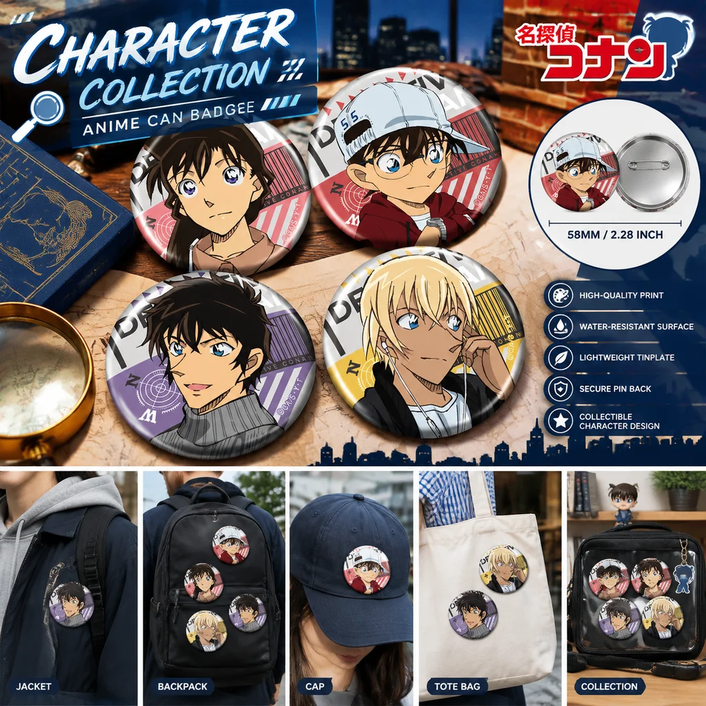 Badge en étain de la série Det - Anime Merchandise In Japanese avis et prix